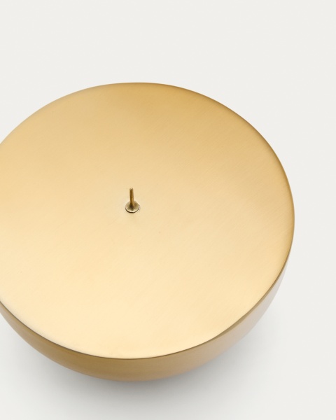 Большой подсвечник Quira из нержавеющей стали золотистого цвета от интернет-магазина IDODOM.RU