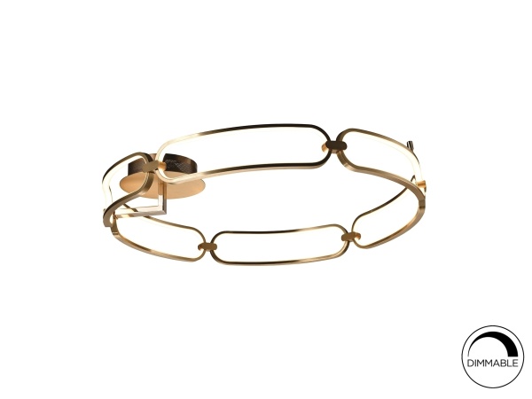 Потолочный светильник Colette Ø80 розовое золото от интернет-магазина IDODOM.RU