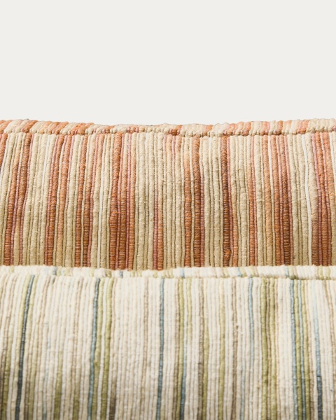 Чехол для подушки Zilora из жаккарда в зеленую и бежевую полоску от интернет-магазина IDODOM.RU