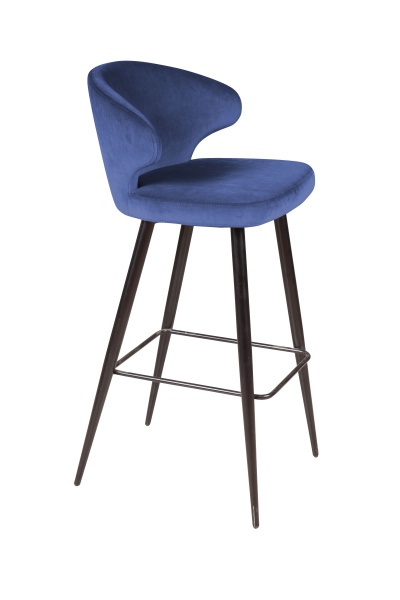 Стул барный Richard, бархат синий 29 от интернет-магазина IDODOM.RU