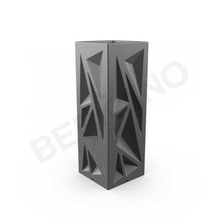 Кашпо Icelandic Vertical DB Graphite