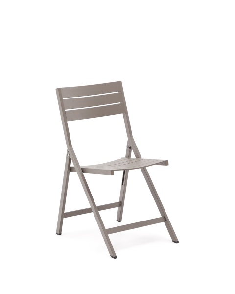 Складной садовый стул Torreta из алюминия с матовой коричневой отделкой от интернет-магазина IDODOM.RU