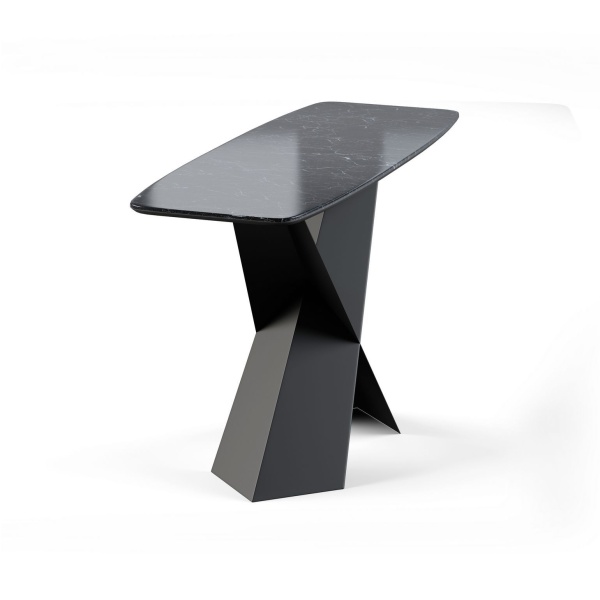 Консоль Tyler 130 керамика глянцевая, черная от интернет-магазина IDODOM.RU