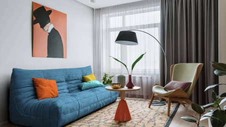 Диван ДеФранс™️ прямой 3-х местный - Ямайка шенилл уличная