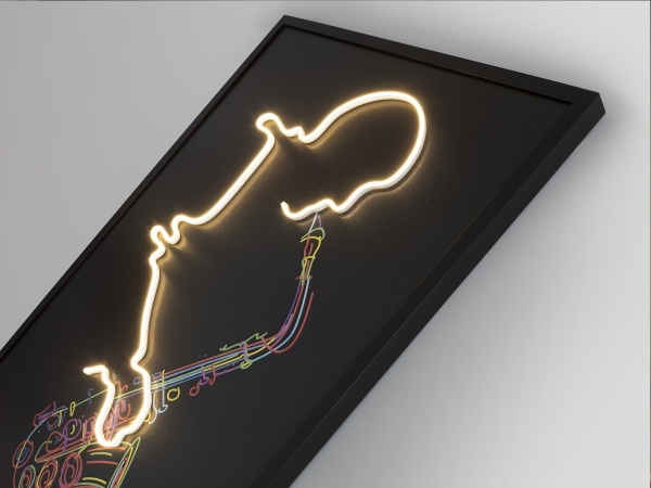 Saxofon Светодиодная картина LED 80X120 от интернет-магазина IDODOM.RU