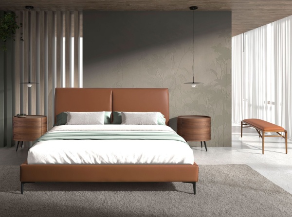 Банкетка 5112/BS19033 из коричневой экокожи от интернет-магазина IDODOM.RU