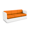Диван Grace с подушками Snow White, Orange