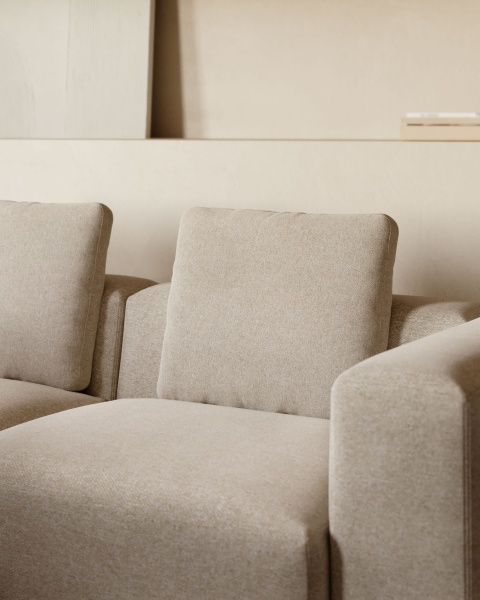 Подушка диванная Blok 60 x 50 см бежевая от интернет-магазина IDODOM.RU