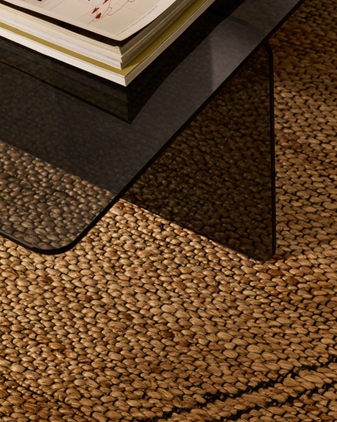 Журнальный столик Zaren из серого закаленного стекла, 120 x 60 см от интернет-магазина IDODOM.RU