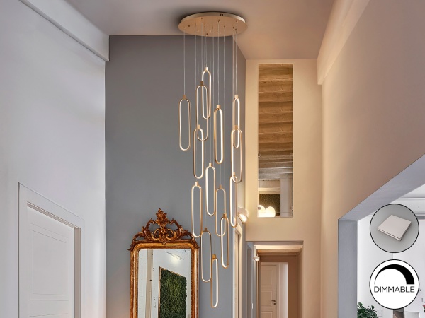 Colette Люстра 14L розовое золото DIM от интернет-магазина IDODOM.RU