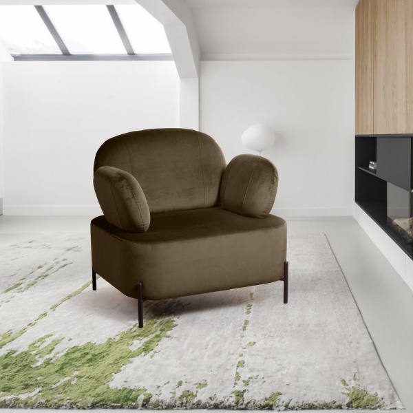 Кресло Dandy, бархат matte 65 коричневый от интернет-магазина IDODOM.RU