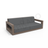 Диван Quarter lounge с подушками кофейного цвета, аксессуар темно-серого цвета
