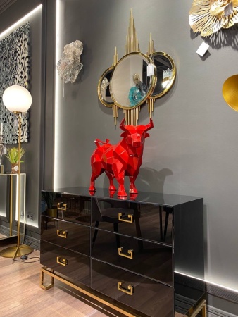 Бык.   Финиш: Окрашивание по каталогу цветов Rall. Цвет: Candy Red(фирменный красный). от интернет-магазина IDODOM.RU