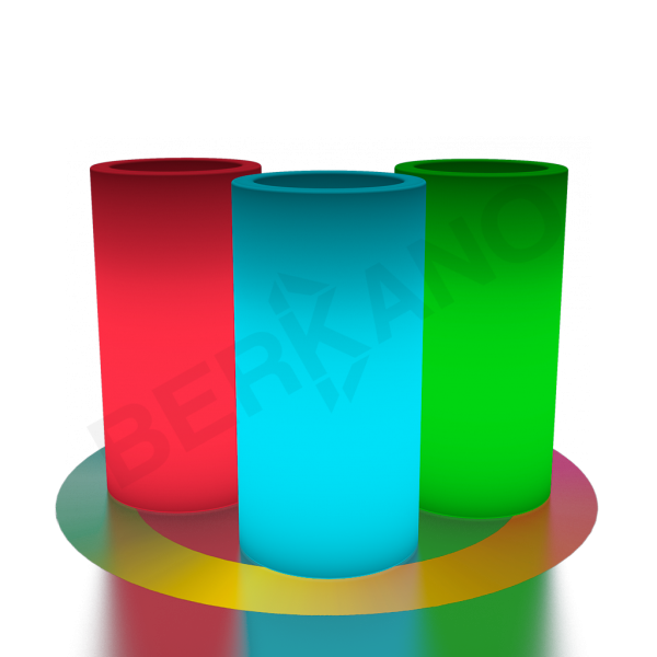 Кашпо Cilindro 80 DB Snow White RGB ACC