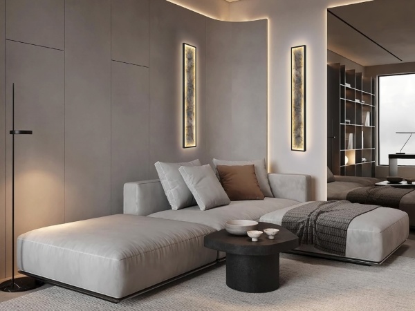 Настенный светильник Stone CCT- черный LED L100 от интернет-магазина IDODOM.RU