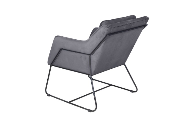 Кресло Alex, бархат серый 27 от интернет-магазина IDODOM.RU