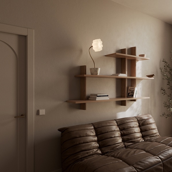 Настольная лампа Flow золотой металл от интернет-магазина IDODOM.RU