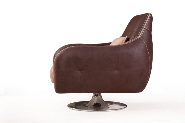 Napoli (Неаполь) кресло на хромированной опоре, замша от интернет-магазина IDODOM.RU