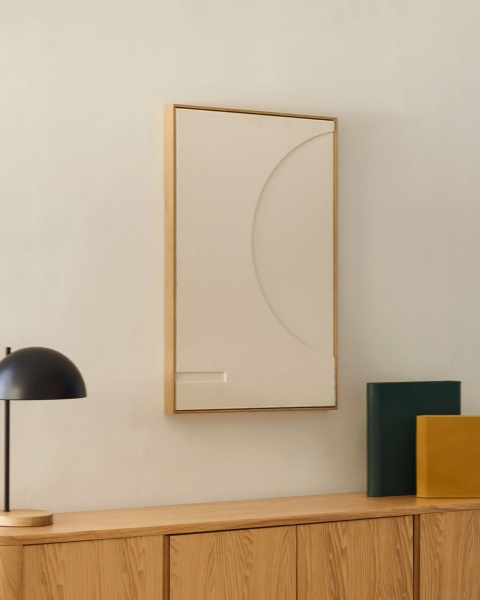 Sefri Картина с круглыми геометрическими фигурами белого цвета 60 х 90 см от интернет-магазина IDODOM.RU