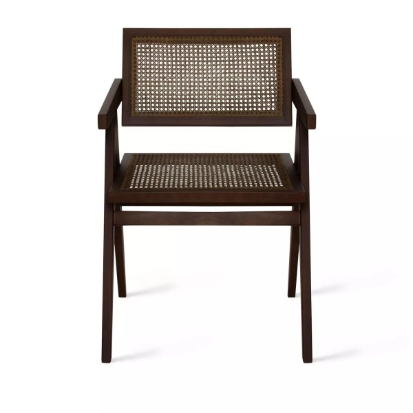 Стул с подлокотниками Franz, бук натуральный, лак коричневый от интернет-магазина IDODOM.RU