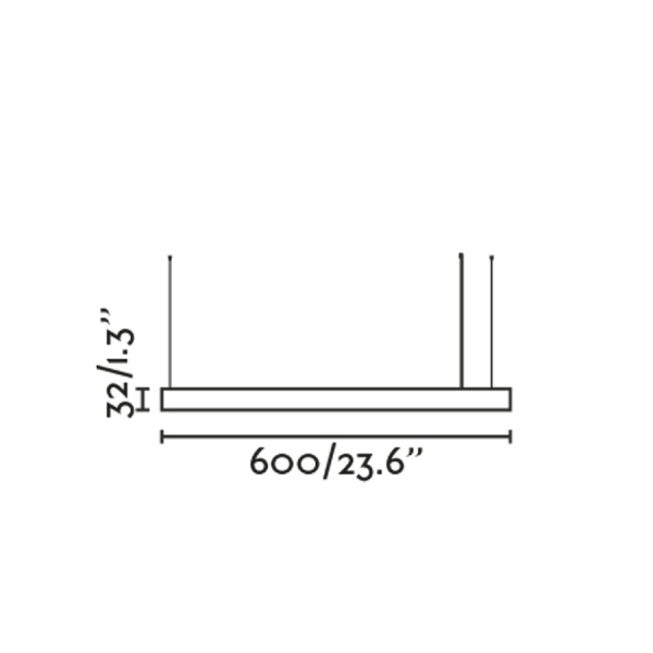 Подвесной светильник Vico 60 черный с встраиваемой потолочной розеткой от интернет-магазина IDODOM.RU