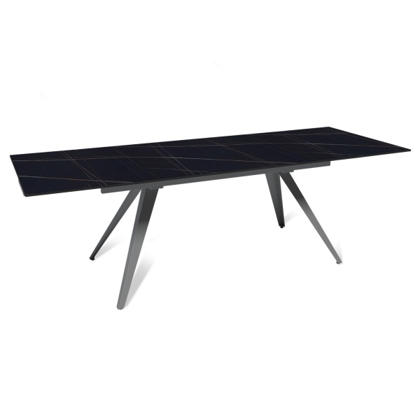 Стол раскладной Asti (160+40+40), керамика матовая Black Gold от интернет-магазина IDODOM.RU