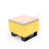Скамейка Brick 60 Yellow, Milk