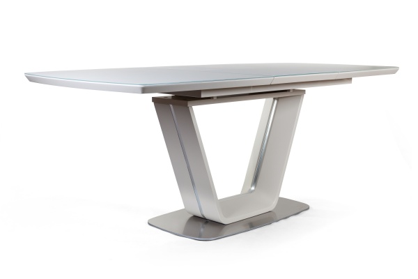 Стол Monroe (150+50 см) матовое закаленное стекло капучино от интернет-магазина IDODOM.RU