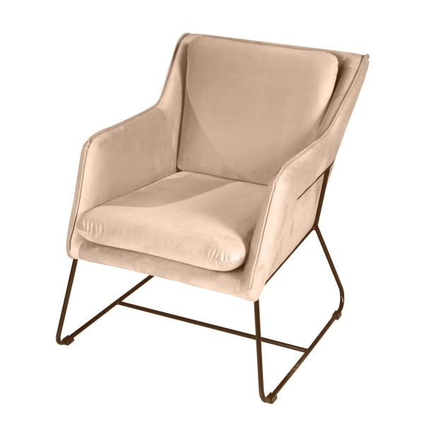 Кресло Alex, бархат бежевый 5 от интернет-магазина IDODOM.RU