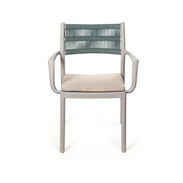 Стул Lars, пластик серый, с подушкой от интернет-магазина IDODOM.RU