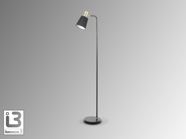 Gisela Торшер 1L черный-латунный от интернет-магазина IDODOM.RU