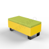 Скамейка Brick 120 Yellow, Green