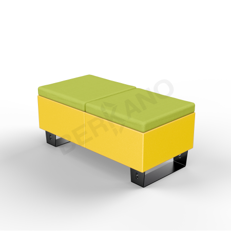 Скамейка Brick 120 Yellow, Green