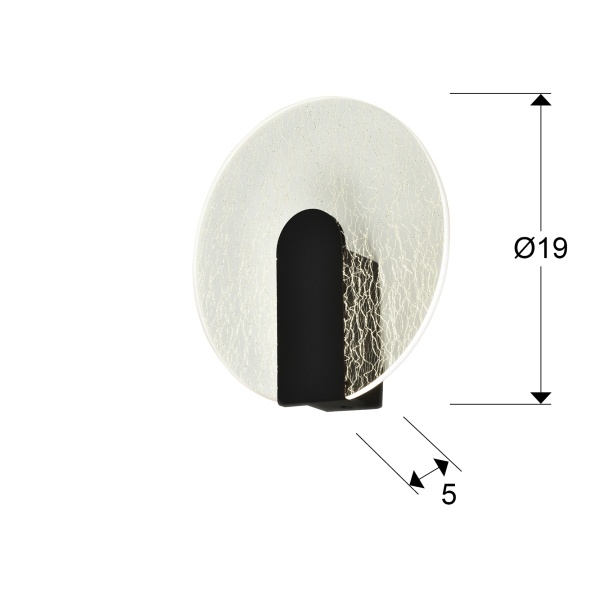 Auris Настенный светильник черный от интернет-магазина IDODOM.RU