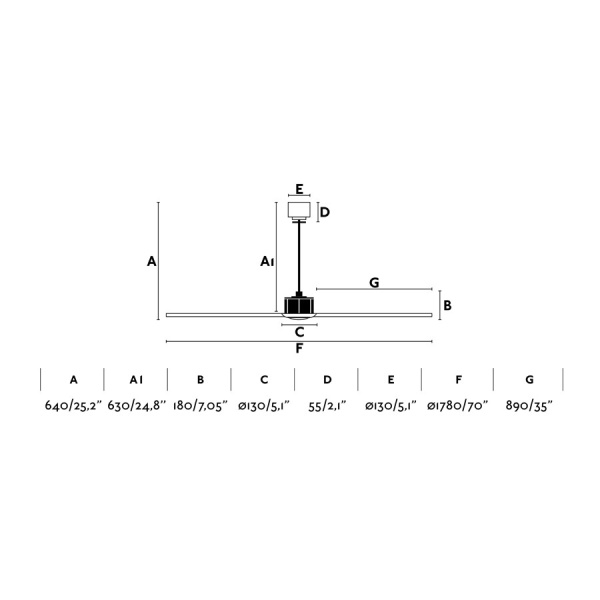 Потолочный вентилятор Just Fan черный от интернет-магазина IDODOM.RU