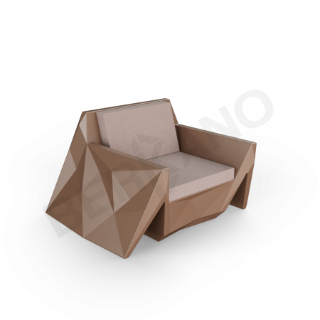 Кресло Quaro с подушками Brown, Cappuccino