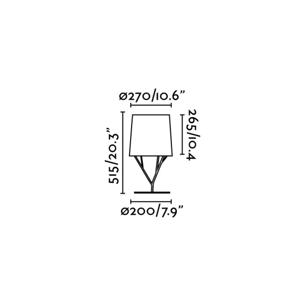 Настольная лампа Tree (черная) от интернет-магазина IDODOM.RU