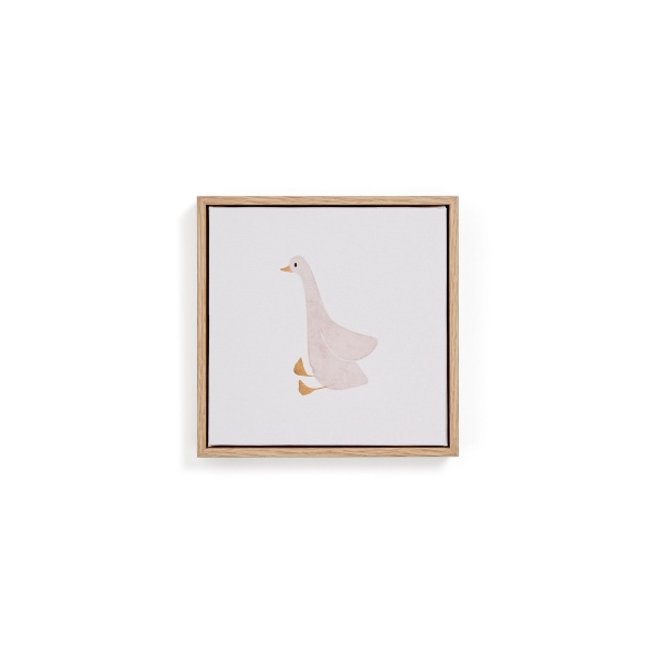 Картина Milu бежевая с изображением гуся 20 х 20 см от интернет-магазина IDODOM.RU