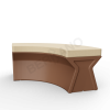 Скамейка X-seat Arc Brown, Bone Brown