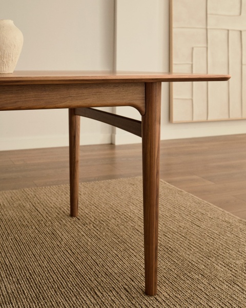 Стол раздвижной Elan из шпона и массива ореха 200 (260) x 100 от интернет-магазина IDODOM.RU