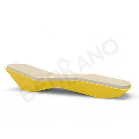 Шезлонг Quaro с подушками Yellow, Bone Brown