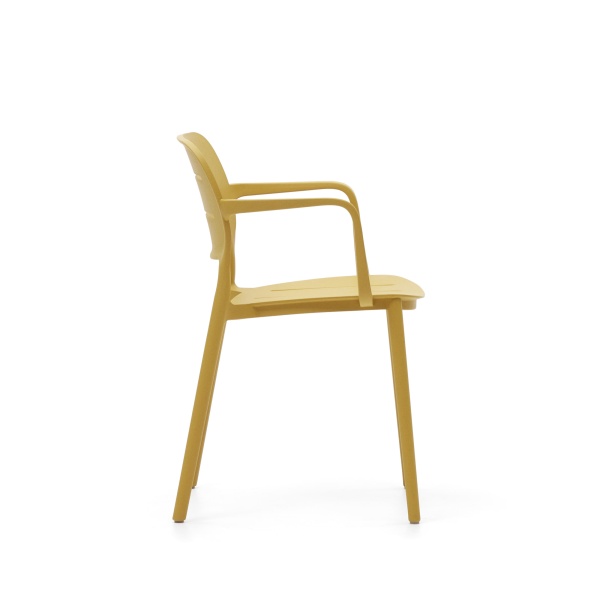 Садовый стул Morella из горчичного пластика от интернет-магазина IDODOM.RU