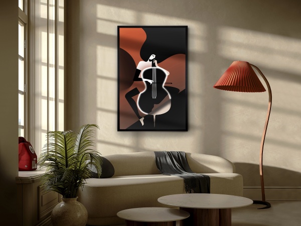 Картина Violonchelo LED 80X120 от интернет-магазина IDODOM.RU