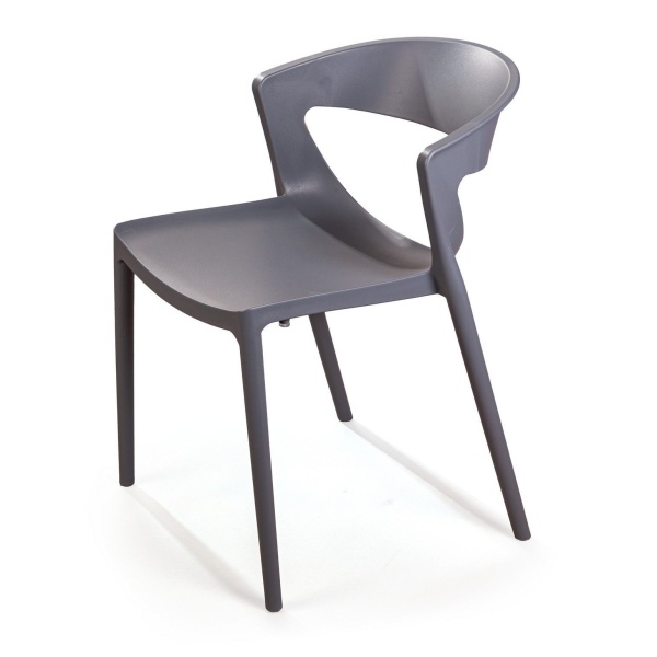 Стул LEXA, пластик серый от интернет-магазина IDODOM.RU