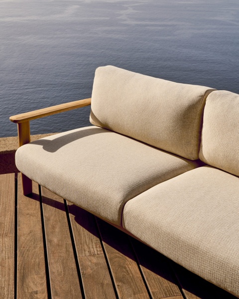 Диван Tirant 3-местный из массива тикового дерева 212 см 100% FSC от интернет-магазина IDODOM.RU