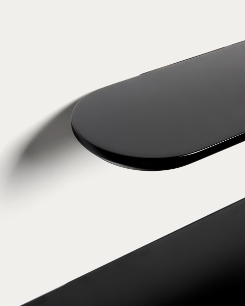 Комплект из 2 полок Arely из МДФ с черным лаковым покрытием, 35 см/55 см от интернет-магазина IDODOM.RU