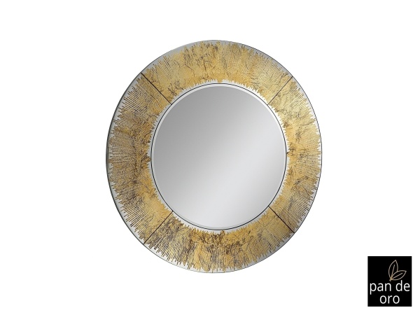 Зеркало круглое Aurora золотое от интернет-магазина IDODOM.RU