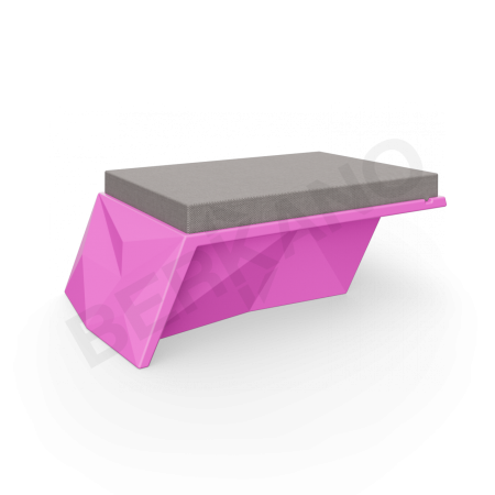 Угловой модуль Quaro с подушками Royal Purple, Graphite