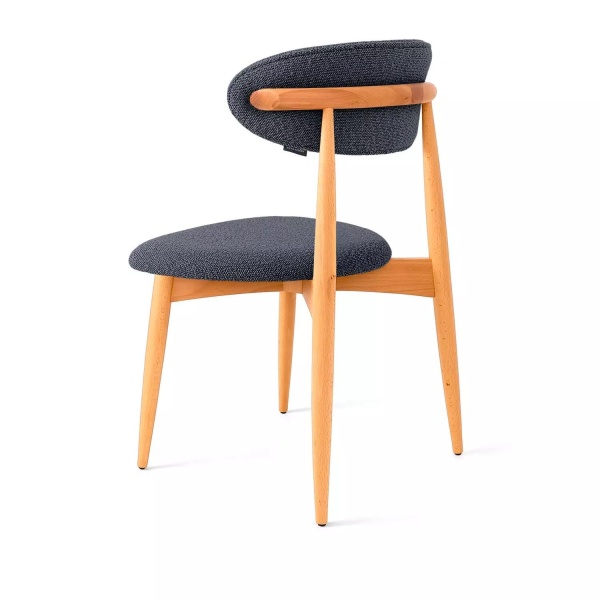 Стул Paolo, бук натуральный, ткань, темно-серый от интернет-магазина IDODOM.RU