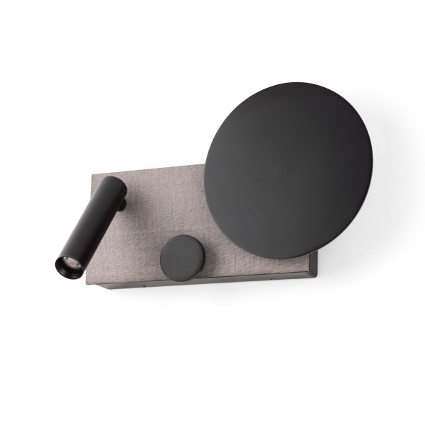 Бра с ридером Klee серый, правый от интернет-магазина IDODOM.RU